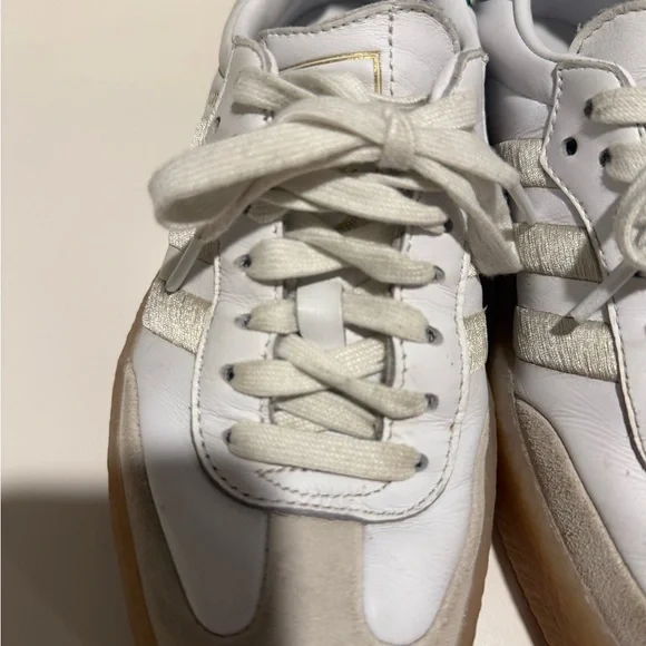 Adidas White and Green Samba Sambae Size 6 Women - Picture 3 of 9